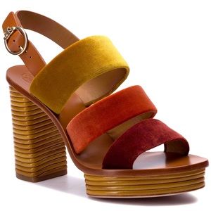 Tory Burch Paros Velvet strap Heel